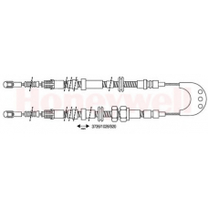 432183B BENDIX Трос, стояночная тормозная система