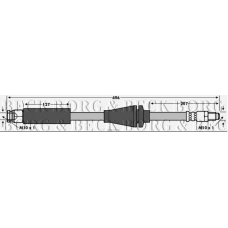 BBH7779 BORG & BECK Тормозной шланг