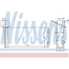 73965 NISSENS Теплообменник, отопление салона