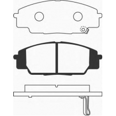 J PA-490AF JAPANPARTS Комплект тормозных колодок, дисковый тормоз