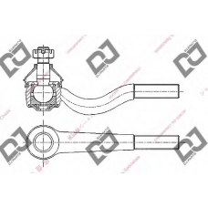 DE1447 DJ PARTS Наконечник поперечной рулевой тяги