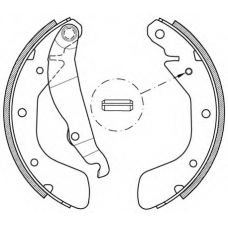 BSA2151.00 OPEN PARTS Комплект тормозных колодок