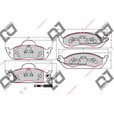 BP1964 DJ PARTS Комплект тормозных колодок, дисковый тормоз