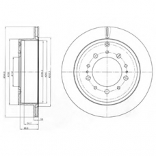 BG4275 DELPHI Тормозной диск