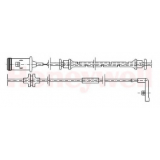 581376 BENDIX Сигнализатор, износ тормозных колодок