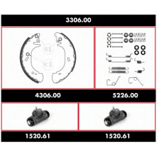 3306.00 ROADHOUSE Комплект тормозов, барабанный тормозной механизм