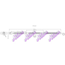 H5168 Brovex-Nelson Тормозной шланг