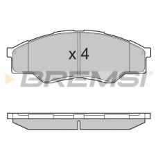 BP3375 BREMSI Комплект тормозных колодок, дисковый тормоз