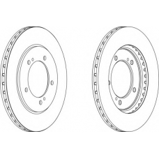 DDF1282-1 FERODO Тормозной диск