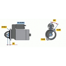 0 001 366 010 BOSCH Стартер