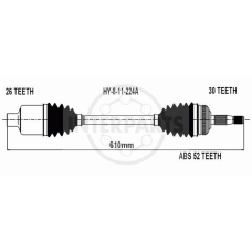 HY-8-11-224A InterParts Приводной вал