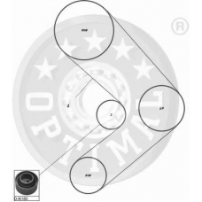 SK-1453 OPTIMAL Комплект ремня грм