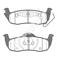 IBR-1990 IPS Parts Комплект тормозных колодок, дисковый тормоз