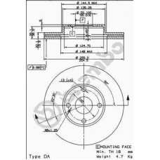 09.7379.10 BREMBO Тормозной диск