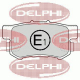 LP1507<br />DELPHI<br />Комплект тормозных колодок, дисковый тормоз