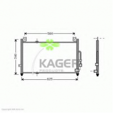 94-5235 KAGER Конденсатор, кондиционер