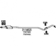 01.54620 MTS Средний глушитель выхлопных газов