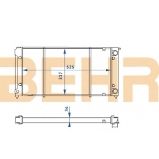 2110245 BEHR Radiator