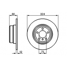 0 986 479 167 BOSCH Тормозной диск