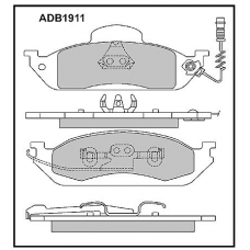 ADB1911 Allied Nippon Тормозные колодки