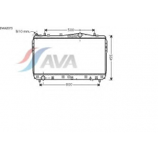 DWA2073 AVA Радиатор, охлаждение двигателя