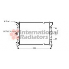 58002084 VAN WEZEL Радиатор, охлаждение двигателя