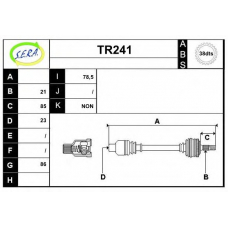 TR241 SERA Приводной вал