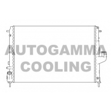 105782 AUTOGAMMA Радиатор, охлаждение двигателя