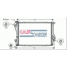 1415201 KUHLER SCHNEIDER Радиатор, охлаждение двигател