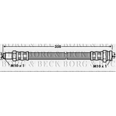 BBH7072 BORG & BECK Тормозной шланг