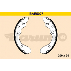 BAE5027 BARUM Комплект тормозных колодок