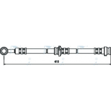 HOS3326 APEC Тормозной шланг