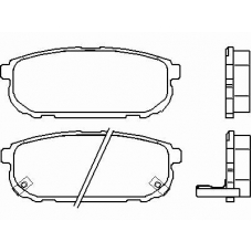 P 30 023 BREMBO Комплект тормозных колодок, дисковый тормоз