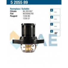 5205589 FAE Термостат, охлаждающая жидкость