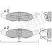 22-0713-0 METELLI Комплект тормозных колодок, дисковый тормоз