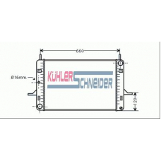 1800411 KUHLER SCHNEIDER Радиатор, охлаждение двигател