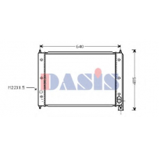 240400N AKS DASIS Радиатор, охлаждение двигателя