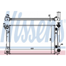 64668A NISSENS Радиатор, охлаждение двигателя