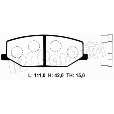 IBD-1803 IPS Parts Комплект тормозных колодок, дисковый тормоз