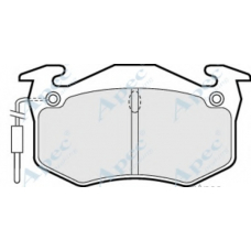 PAD409 APEC Комплект тормозных колодок, дисковый тормоз