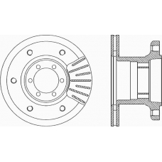 BDA1848.20 OPEN PARTS Тормозной диск