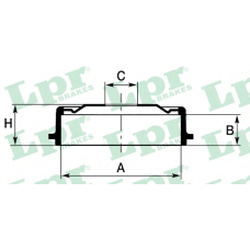 7D0677 LPR Тормозной барабан