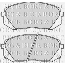 BBP2081 BORG & BECK Комплект тормозных колодок, дисковый тормоз