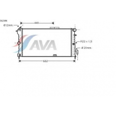 OL2186 AVA Радиатор, охлаждение двигателя