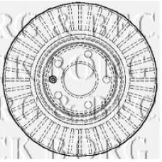 BBD5905S BORG & BECK Тормозной диск