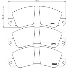 8DB 355 007-151 HELLA PAGID Комплект тормозных колодок, дисковый тормоз