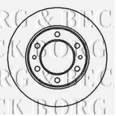 BBD5036 BORG & BECK Тормозной диск