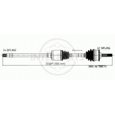 PG-8-33-208A InterParts Приводной вал