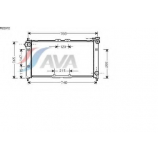 MZ2072 AVA Радиатор, охлаждение двигателя