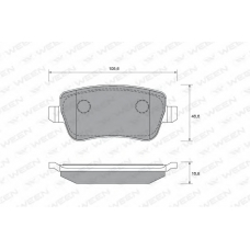 151-2004 WEEN Комплект тормозных колодок, дисковый тормоз